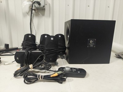 Logitech Z-5300 THX 5.1 Full Surround Sound Computer 5 Speaker System #3120