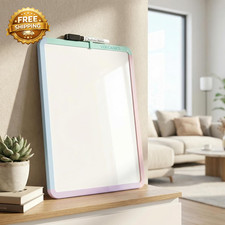 Small Magnetic Dry Erase Board Set 14 X 11 Inch  Framed Mini Whiteboard for