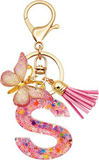 Initial Letter Keychain for Women Gift for Young Teenage Girl Gifts for Christma