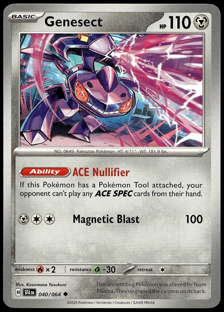 Genesect 040/064 Uncommon Shrouded Fable Pokemon Lightly Played