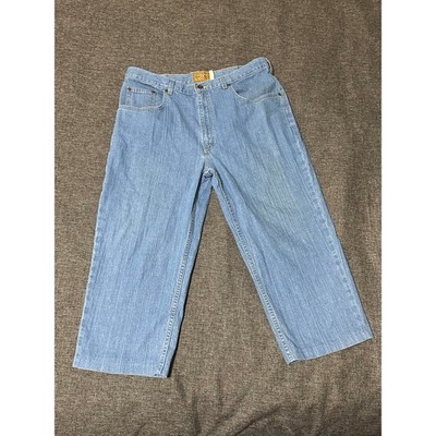 Blue Wolf Men's 36S Jeans Stretch Fit Straight Leg Light Wash Denim