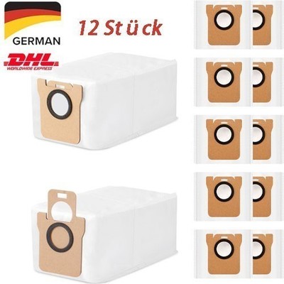 12x Staubbeutel für Dreame L10s Ultra & Xiaomi X10+ / X20+ / X20 Pro / X20 Max