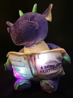 Cuddle Barn Dalton The Storytelling Dragon Animated Plush Talking Reads 5 Tales.