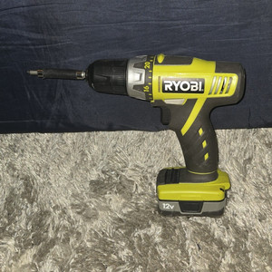 Ryobi 12V Cordless Drill/Driver Green/Black Keyless Chuck w/ Battery