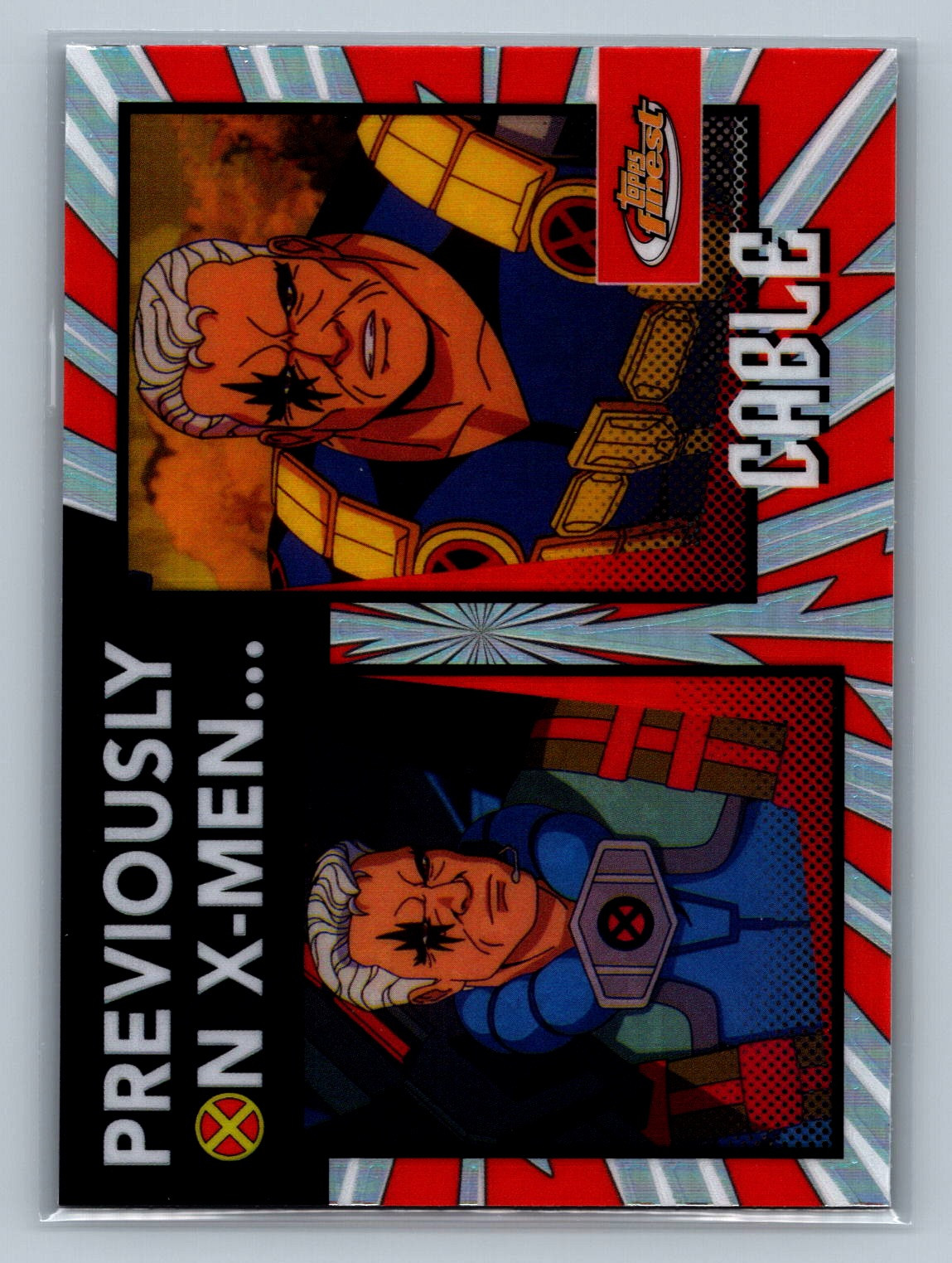 2025 Topps X-Men 97 Finest Cable Previously On...