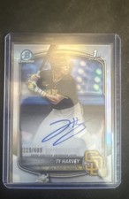 2025 Bowman Draft - Chrome Prospect Autographs Ty Harvey #CPA-TH Refractor /499