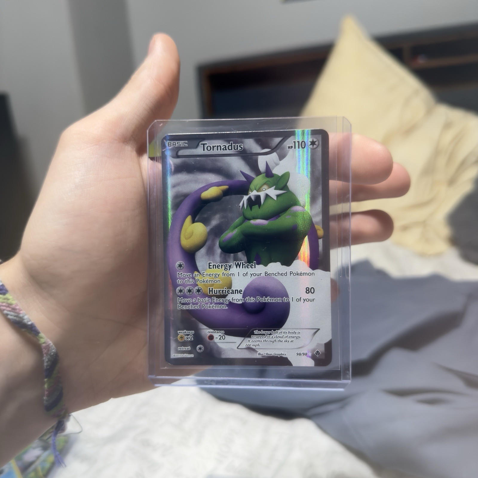 Pokemon TCG! Tornadus 98/98 Full Art - Emerging Powers - Ultra Rare Holo