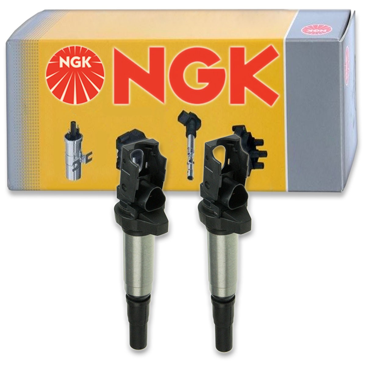 2 pc NGK 48705 U5055 Ignition Coils for UF522 UF-667 UF-598 UF-592 UF-571 nb