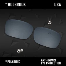 Black Chrome Polarized Replacement Lens for Ray-Ban Meta Wayfarer RW4006-50mm