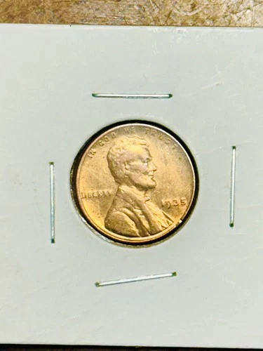 1935 Lincoln Wheat Penny Cent - Gem BU Red