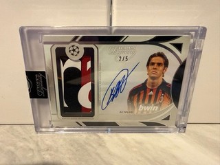 2025 Topps Dynasty Kaka On Card Auto Patch Black Parallel 2/5