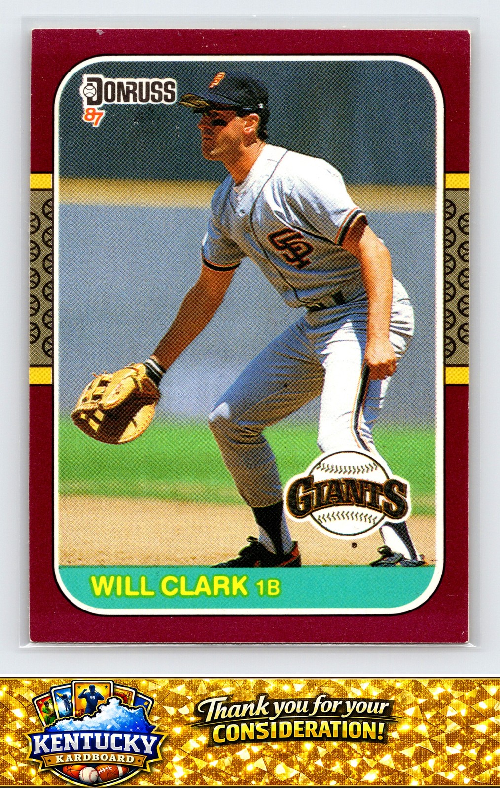 1987 Donruss Opening Day #96 Will Clark