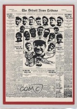 1981 Detroit News Tigers Boys of Summer 100th Anniversary Red Border #129 0q3