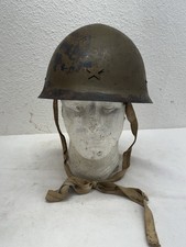 Awesome Named Japanese Combat Helmet w/ US Bringback 7th Div Attached Censor Tag