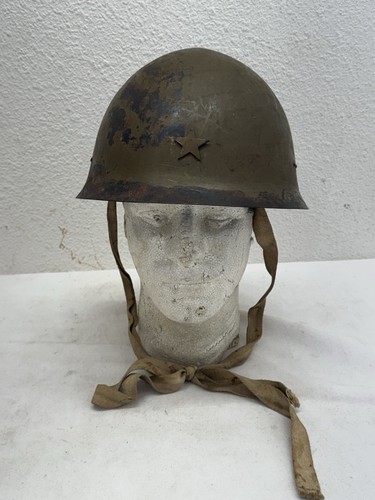 Awesome Named Japanese Combat Helmet w/ US Bringback 7th Div Attached Censor Tag