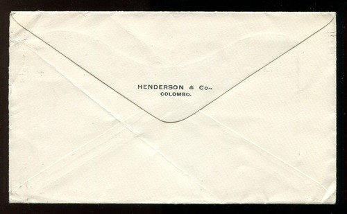 CEYLON 1927 Cover to NEWFOUNDLAND. Unsealed. Canada - Picture 2 of 2