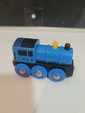 Brio Wooden Railway 33410 Big Blue Engine LNER