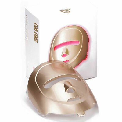 ECO FACE Nahinfrarot LED Photonen Maske für Heimtherapie 120 LED Lichter / Gold