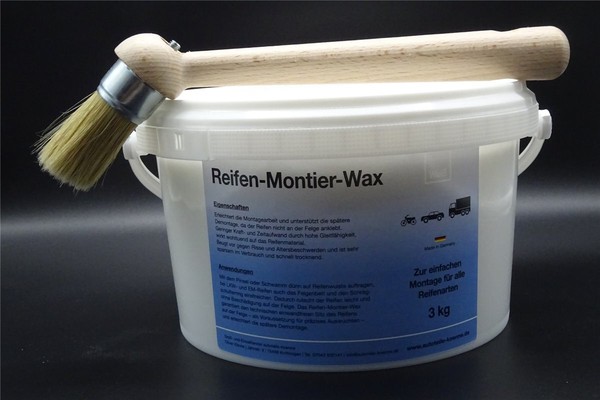 3Kg Universal Reifen Montage Paste Montagepaste Montierpaste Incl. 30Er Pinsel-image