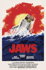 1975 Jaws Alternative Movie Poster Print Great White Shark Amity Island 🦈