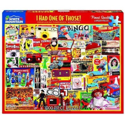 White Mountain ''I Had One Of Those'' Seek & Find 1000 Piece Jigsaw Puzzle New!