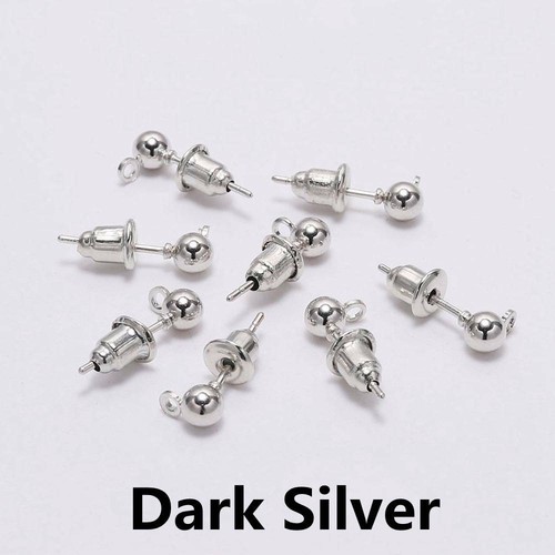 Juego de 50 hallazgos de tope trasero de seguridad y poste de bola de metal 3 ~ 5 mm hágalo usted mismo - Imagen 9 de 10