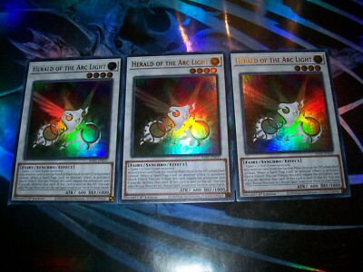 3x Herald of the Arc Light 1st Edition Ultra Rare RA01-EN031 Yu-Gi-Oh!