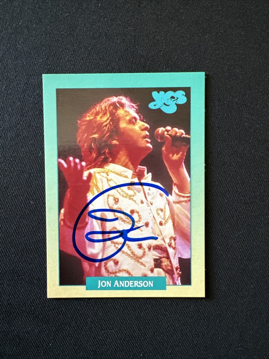 JON ANDERSON SIGNED AUTOGRAPH YES Trading Card JSA COA | eBay