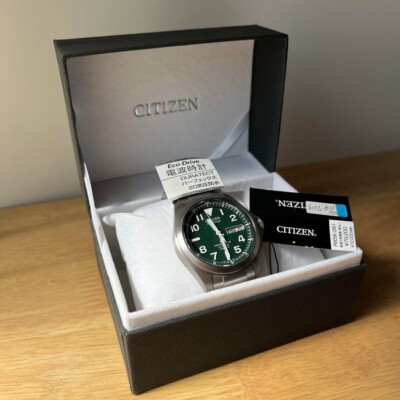 CITIZEN PROMASTER LAND Watch Automatic Men's Green Dial Round PMD56-2951
