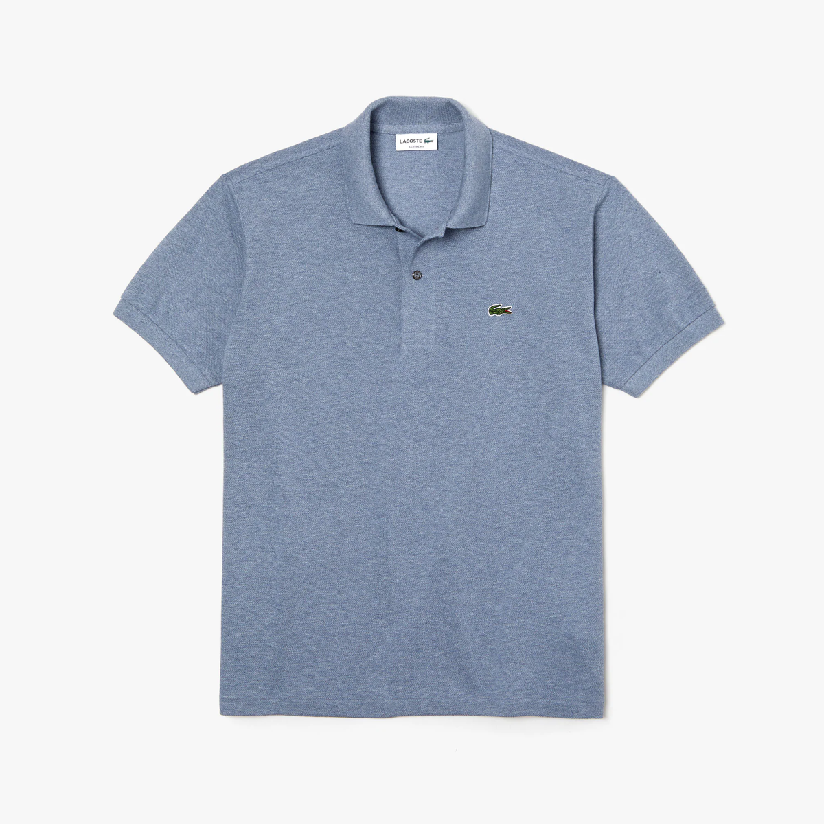 【LACOSTE】indigo polo shirt Men Lacoste Polo Shirt Marl Knit Soft Cotton Polo T Shirt