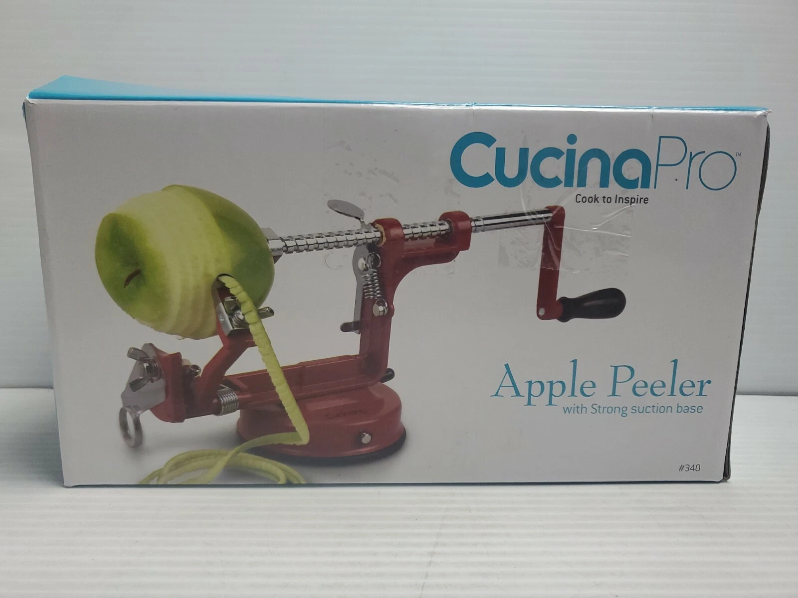 Cucina Pro Apple Peeler with strong suction base and vegetables see description