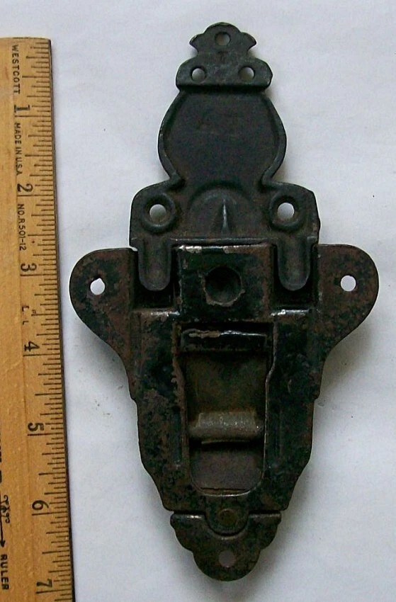 1 pestillo de maletero antiguo grande #5, cofre, vaporizador, piezas de herrajes vintage Foto 2 de 3