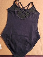 New Daydance Lined Black Ballet Leotard with Tags in Package, Child Size