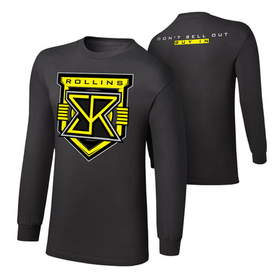 WWE SETH ROLLINS ''''BUY IN'''' LANGARM T-SHIRT OFFIZIELL NEU (ALLE GRÖSSEN) 