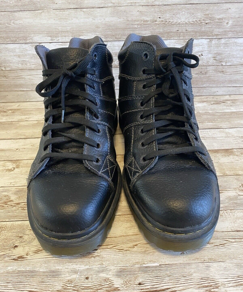 Dr Martens Harrisland Boots Leather Lace Up Work Shoes Docs Black Men\'s Size 11 1990s Dr Marten - Etsy main image 4