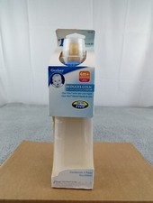 Gerber Baby Bottle Plastic Clear Nurser Rubber Latex First Essentials 9oz