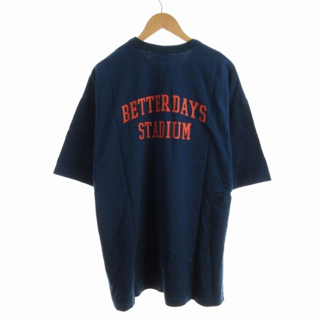 Keboz T-shirt Cut & Sewn Print Short Sleeve XL Blue KJ Used Keboz T-shirt Cut & Sewn Print Short Sleeve XL Blue KJ Used