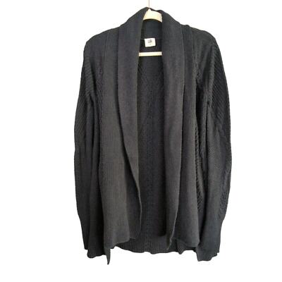Cabi Cardigan Womens XS Blue Countryside Cable Knit Open Front