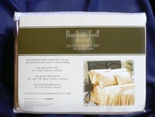 Organic 100 Bamboo Fiber Bed Sheet Set...Queen... Gold...extra soft