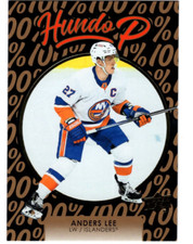 ANDERS LEE 2021-22 UPPER DECK HOCKEY SERIES 1 HUNDO P - GOLD SP