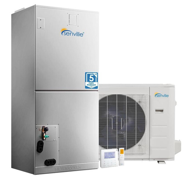 Senville 2 Ton INVERTER Central Ducted Heat Pump/AC 18.3 SEER 16' Line Set R454B