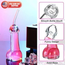 Divertido Creativo Genital Polla Pene Cóctel Taza de Vidrio Botella Caliente Fiesta Taza Taza