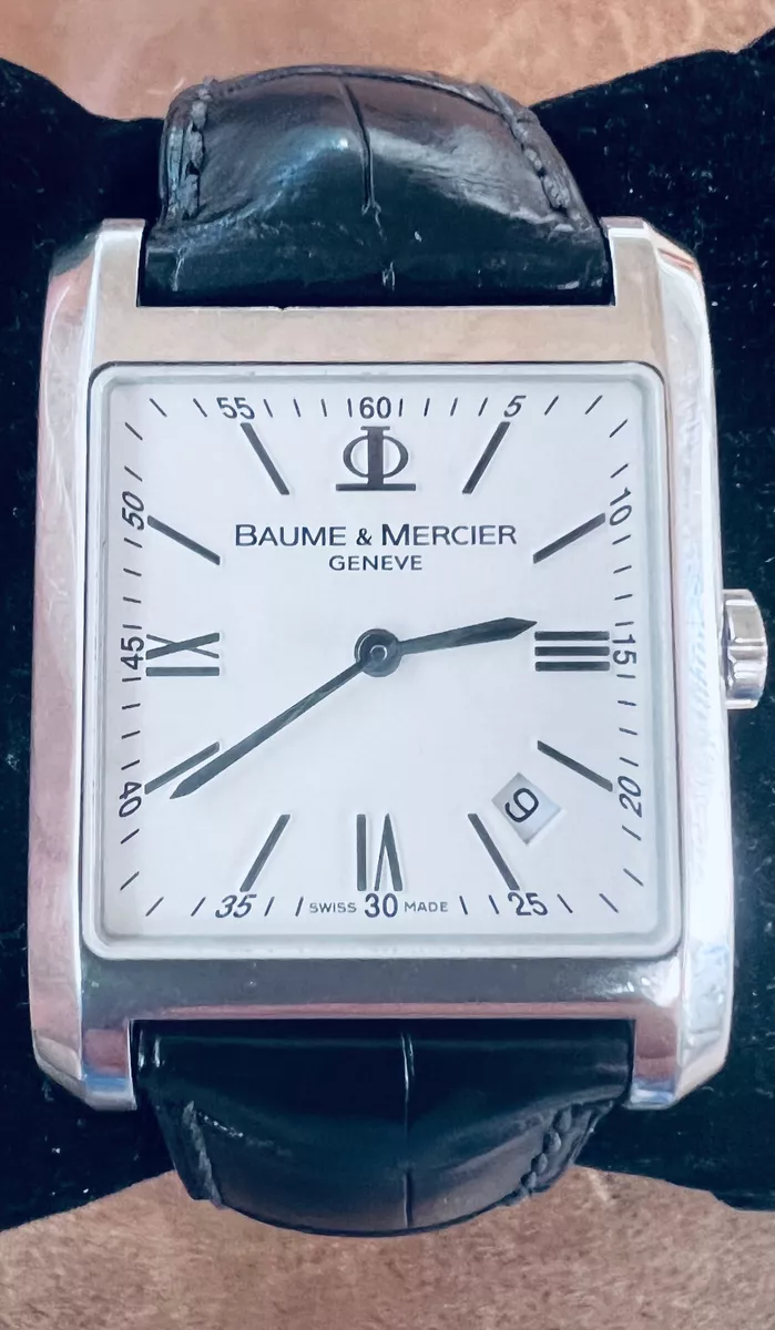 Baume & Mercier Hampton 65562 XL 30mm Quartz White Roman Dial 