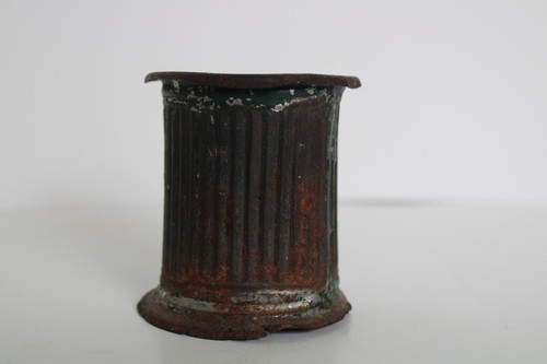 Antique 19th Century Primitive Tin Ink Sander Shaker w/ Orig. Green Paint - Picture 6 of 14