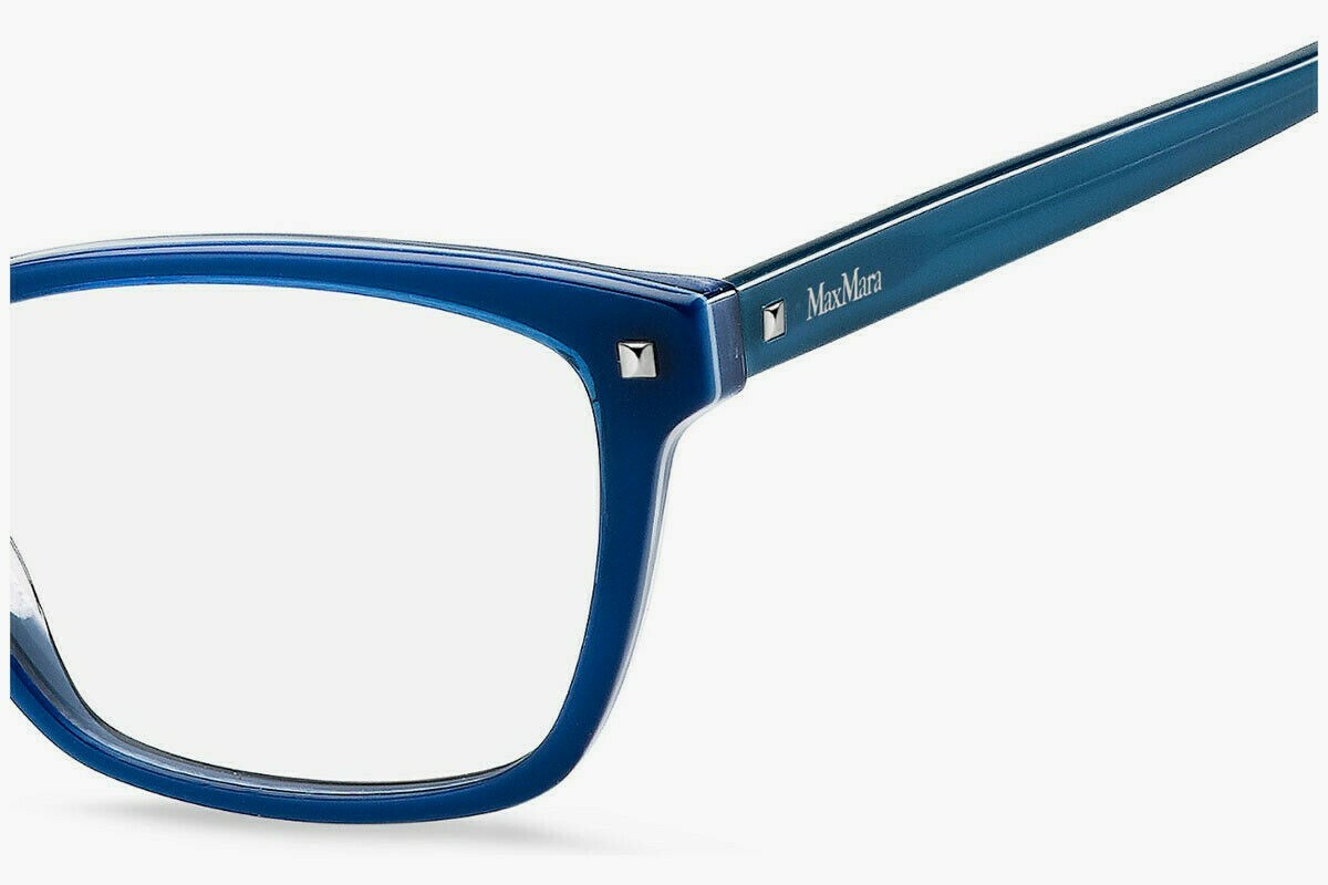 Max Mara MM1407 PJP BLUE 53mm Women Rx Ophthalmic Frame 