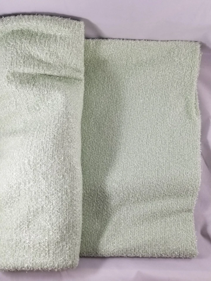 Green Fuzzy Fabric 48"x 61" Material Remnant - Image 2 of 4