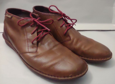 Pikolinos Men's Berna Chukka Ankle Boots Brown Leather EU Size 42 Please Read