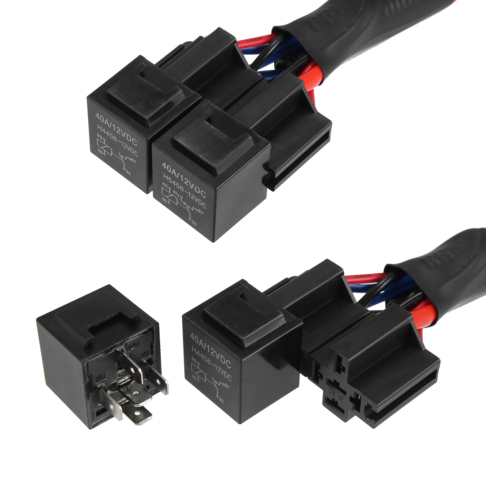 H4 Car Headlight Light Lamp Bulb Relay Wiring Harness Socket Plug Wire