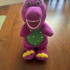 Vintage 2001 BARNEY Magical Friends Plush Stuffed Animal Lights up Music WORKS