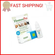 HomeoPet Cough, Gentle Natural Cough Medicine for Dogs, Cats, and Small Pets, Ca